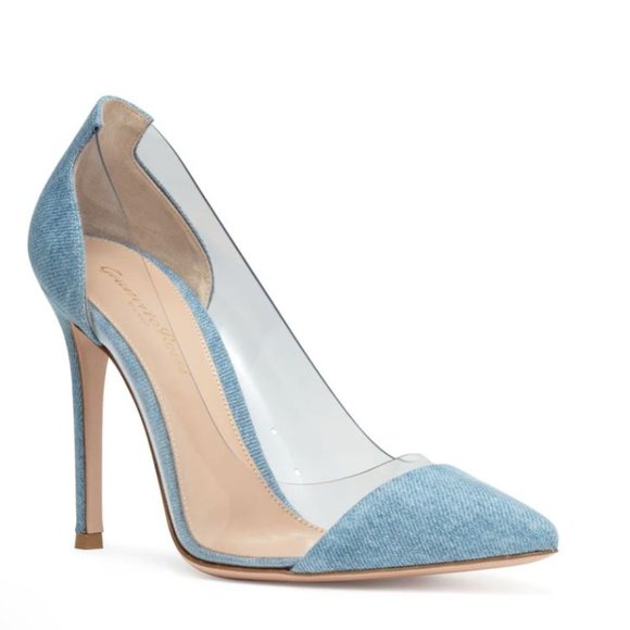Denim GIANVITO ROSSI Pumps (10.5) - Picture 1 of 14